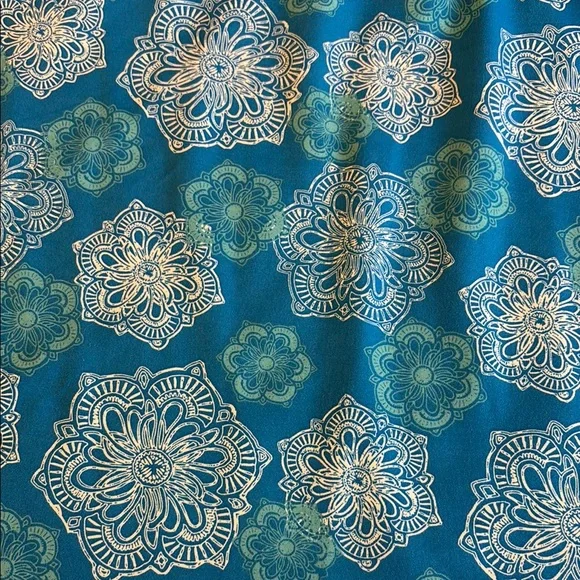 Tranquility by Colorado Clothing A-Line Skirt Set Mini Above Knee Blue Yellow - Picture 5 of 13